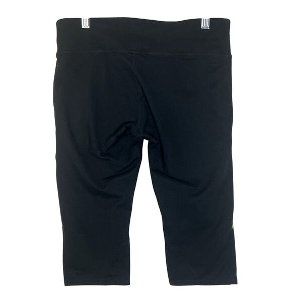 Fabletics Black w/Neon Details Athletic Sports Stretchy Shorts Leggings Size M - Picture 3 of 6